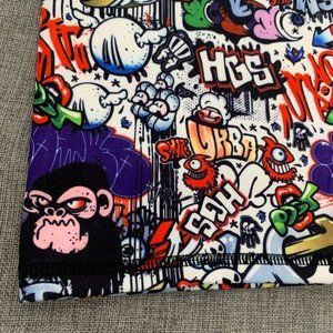 2 New! Gaiter Mask Face Cloth Mask Scarf Cover Up Graffiti Hip‎ Hop Print